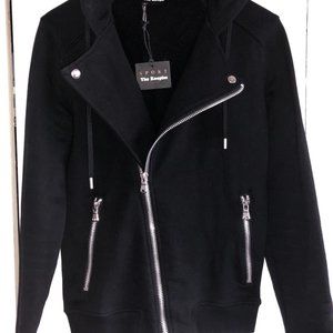 BRAND NEW WITH TAG KOOPLES BIKER SWEATER WITH HOOD